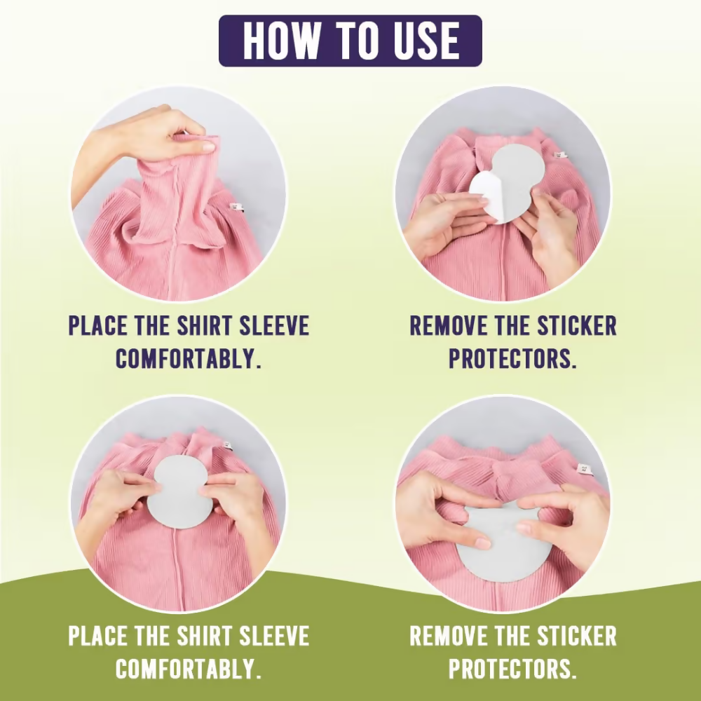 Bronson Professional Underarm Sweat Pads Disposable Prevent Stains & Absorb Sweat - Dista