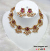 Joban Fashion Women Ruby Copper Necklace Set - Distacart