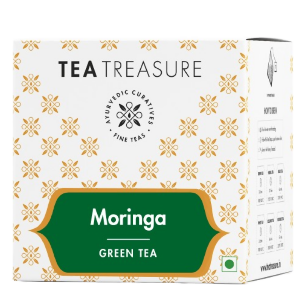 Tea Treasure Moringa Green Tea Bags - Distacart