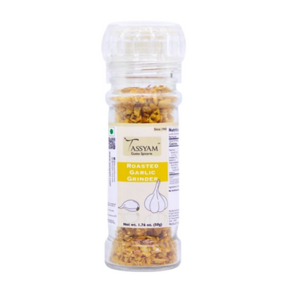 Tassyam Organics Roasted Garlic Pods Grinder Bottle - Distacart