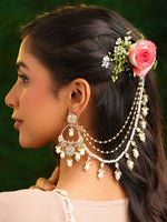 Thumbnail for Ruby Raang Rajkumari Kaan Chain - Distacart
