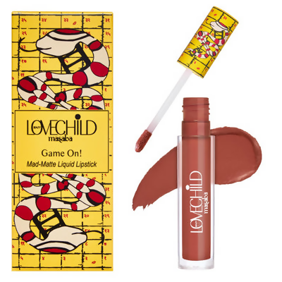 LoveChild By Masaba Gupta Ups & Downs Transfer- proof Plum Nude Liquid Lipstick - Distacart
