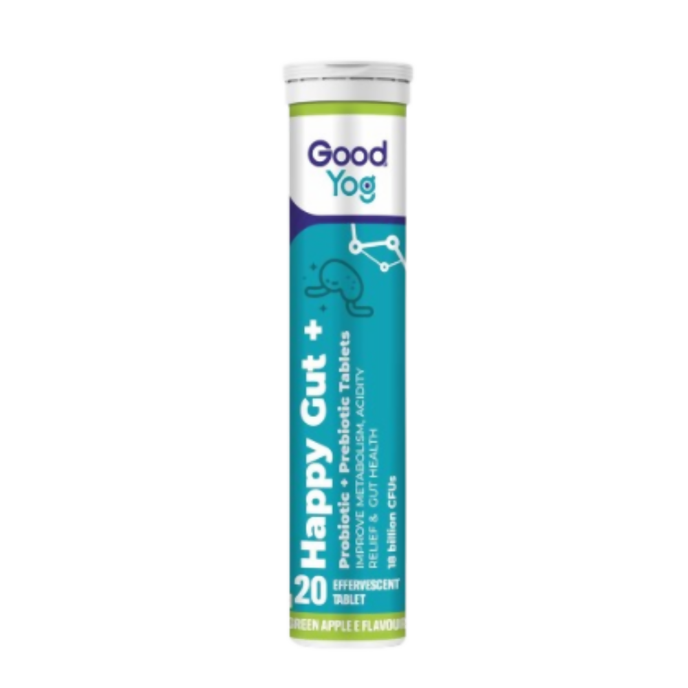 GoodYog Probiotics + Prebiotics Effervescent Tablets with No Added Sugar - Distacart