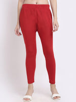 Thumbnail for TAG 7 Women Knitted Ankle-Length Leggings - Distacart