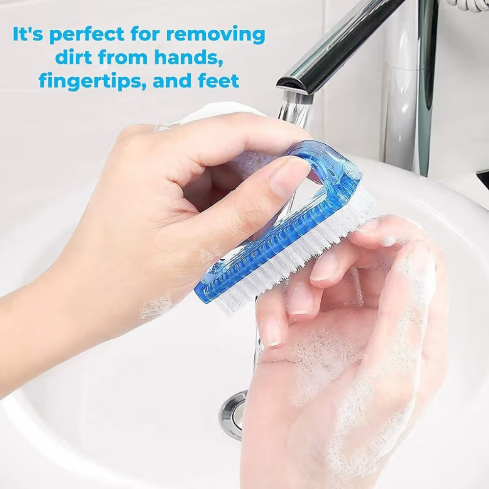 Bronson Professional Handle Grip Nail Brush Fingernail Pedicure Scrub Foot Brush - Dista