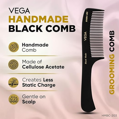 Vega Handcrafted General Grooming Hair Comb - Dista