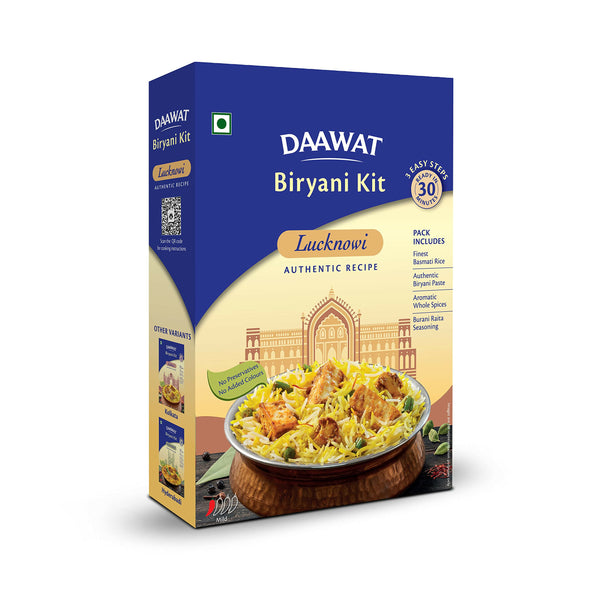 Daawat Biryani Kit Lucknowi - Authentic Recipe - Distacart