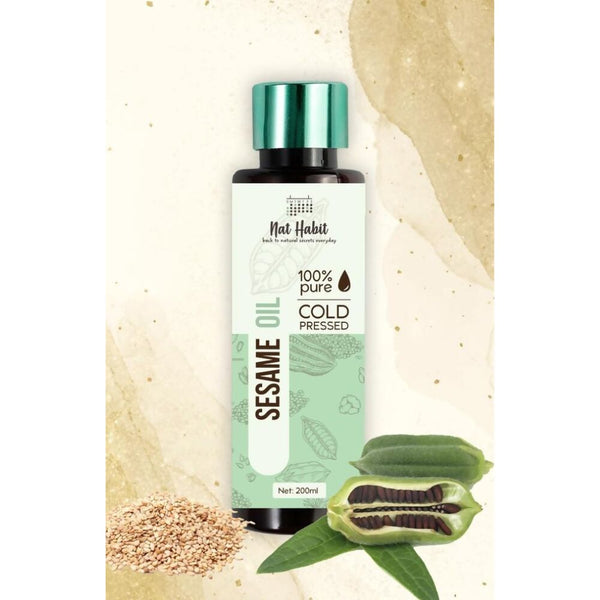 Nat Habit 100% Pure Cold Pressed Sesame (Til) Oil - Distacart
