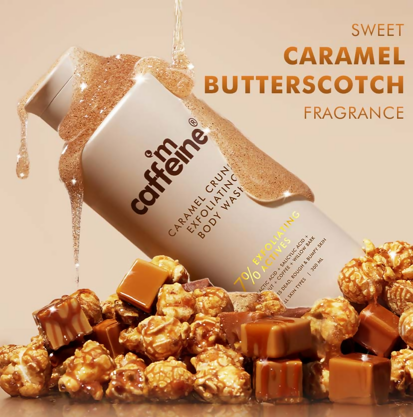 mCaffeine Caramel Crunch Exfoliating Body Wash