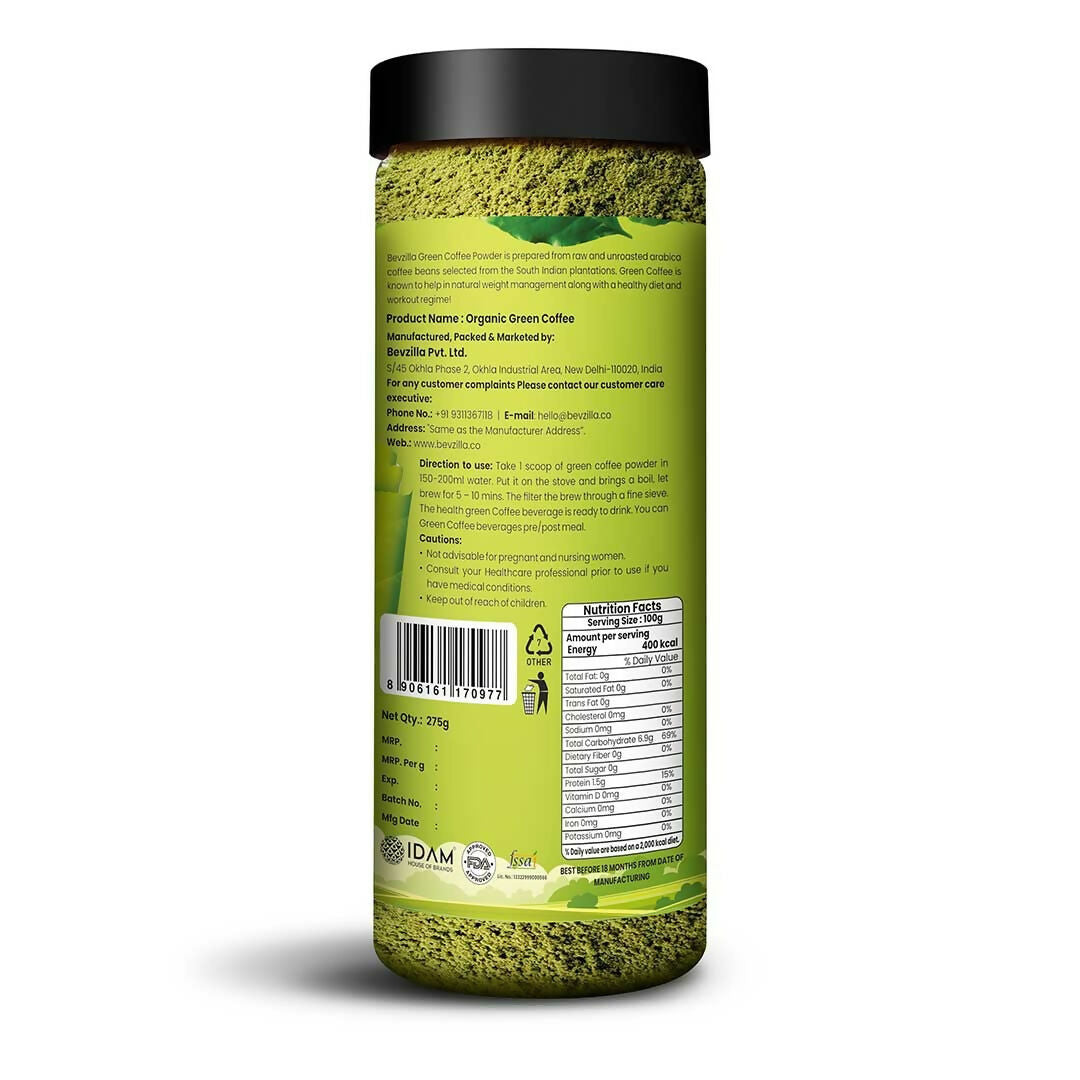 Bevzilla Fatloss Green Coffee Powder