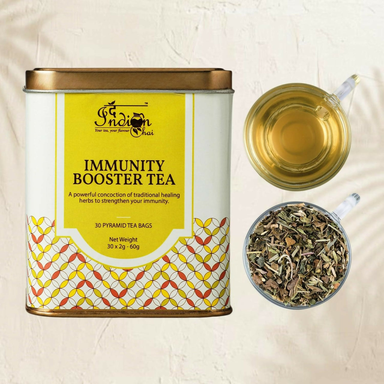 The Indian Chai - Immunity Booster Tea 30 Pyramid Tea Bags - Distacart