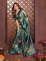 Thumbnail for Aastha Fashion Sea Green Tissue Silk Weaving Saree - Distacart