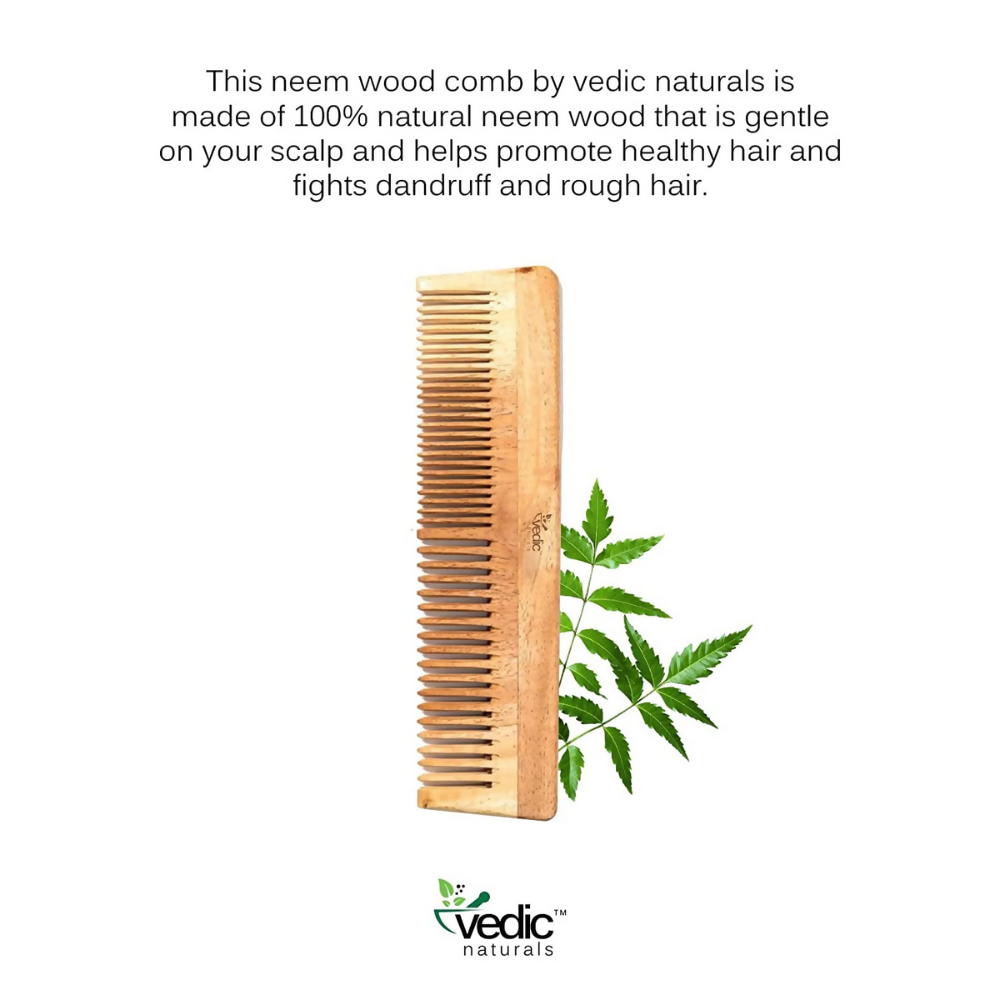 Vedic Naturals Neem Wood Comb - Dista