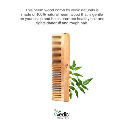Vedic Naturals Neem Wood Comb - Dista