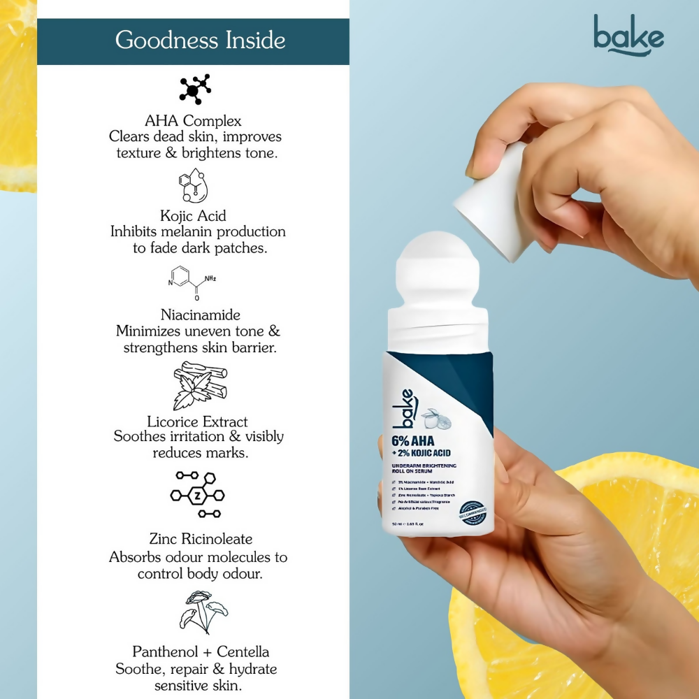 Bake BrightErase™ Underarm Brightening Roll-On Serum - Distacart