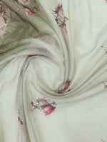 Thumbnail for Mitera Floral Printed Zari Saree - Distacart
