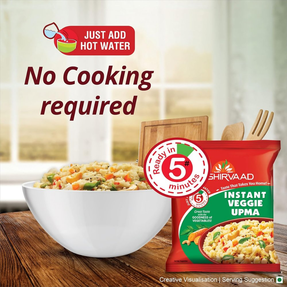 Aashirvaad Instant Veggie Upma - Distacart