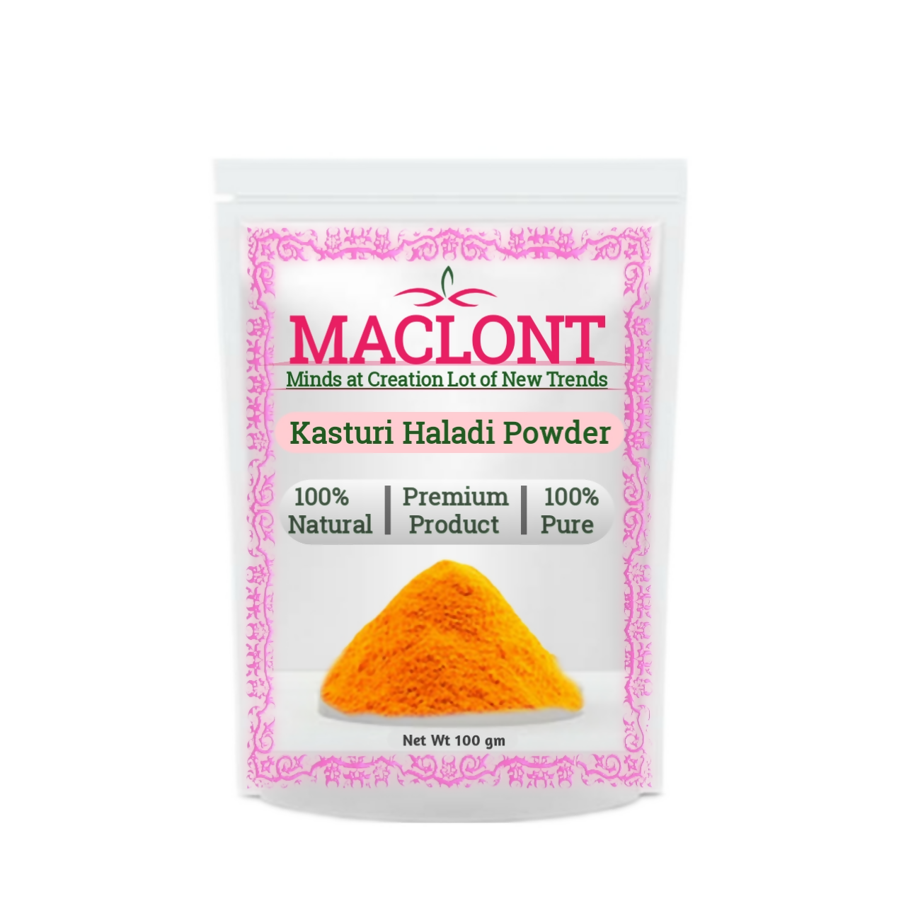 Maclont Kasturi Manjal Powder - Distacart
