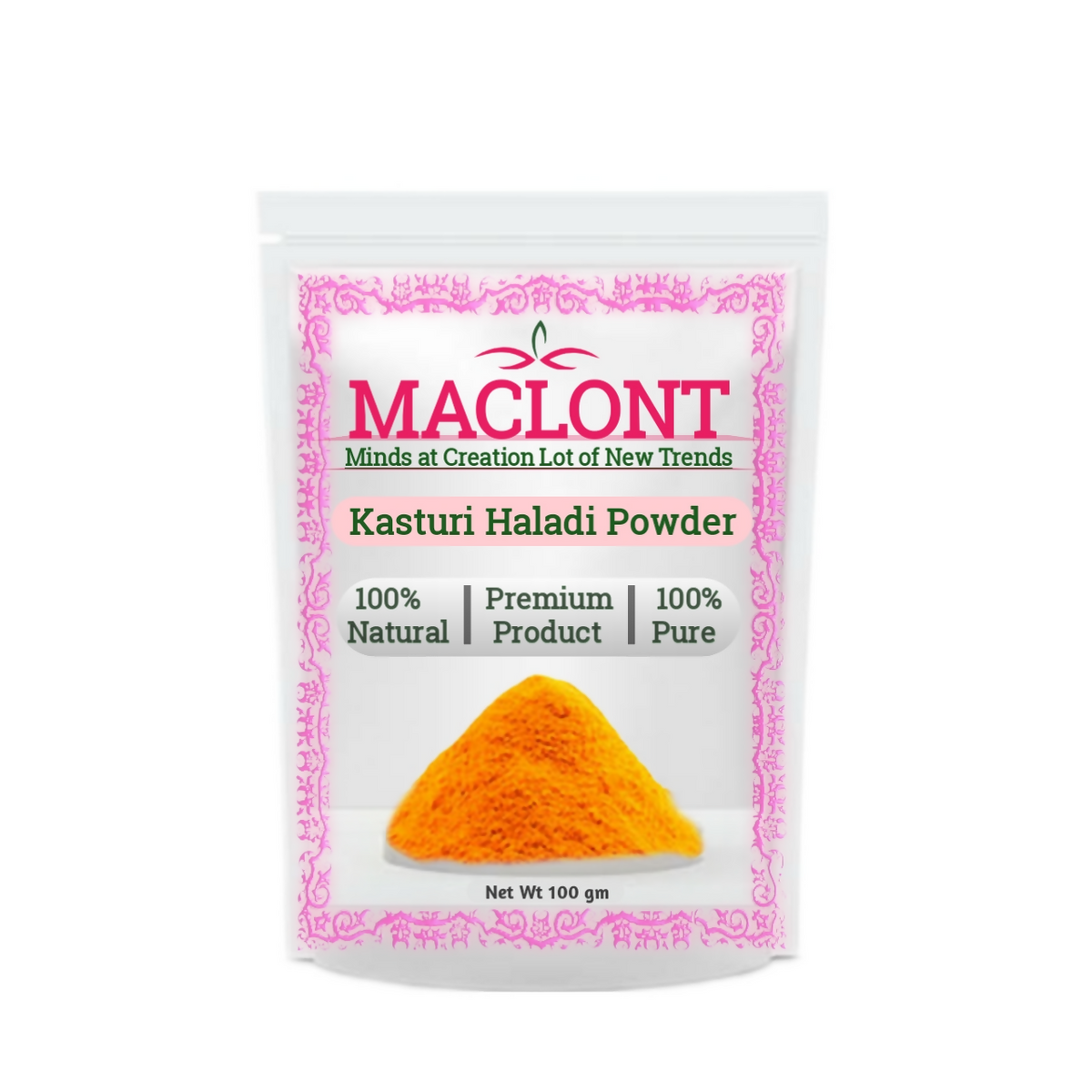 Maclont Kasturi Manjal Powder - Distacart