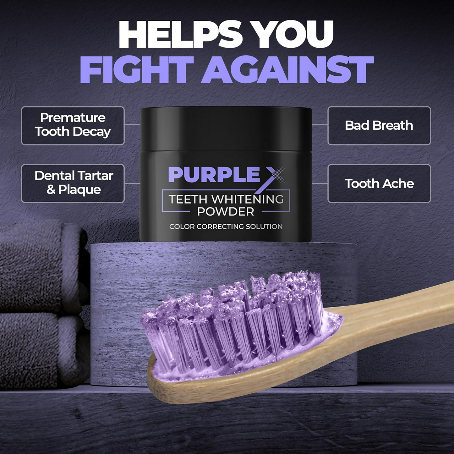 Beardo Purple X Teeth Whitening Powder - Distacart