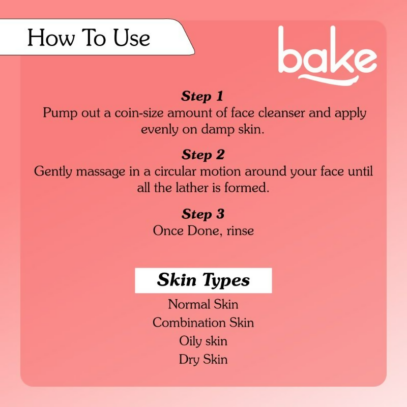 Bake 5% Vitamin C Face Cleanser - Distacart