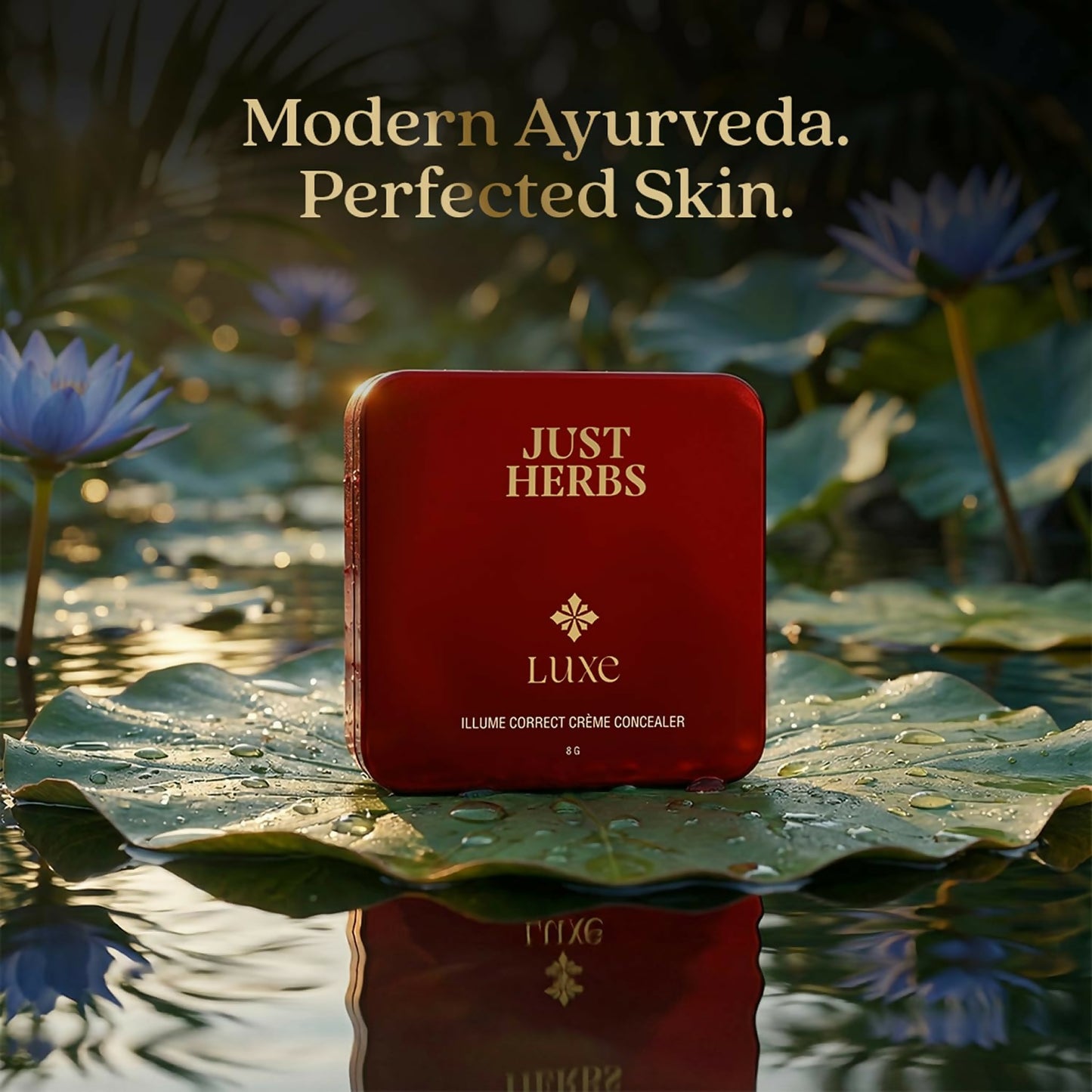 Just Herbs Luxe Illume Correct Creme Concealer Covers Dark Circles (130 Beige) - Distacart