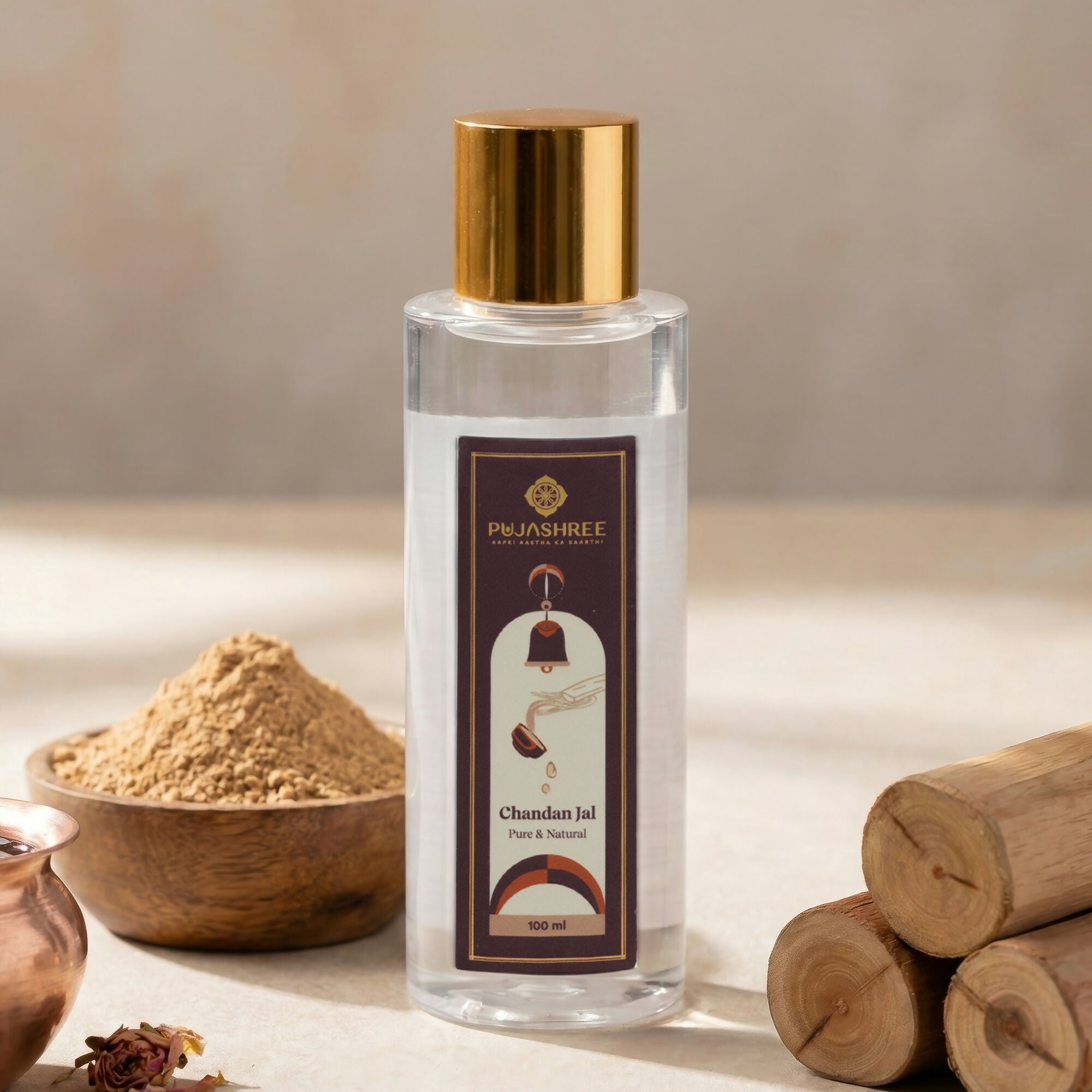Pujashree Chandan Jal Natural Sandalwood Water Face Toner - Dista