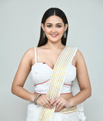 Thumbnail for Joban Fashion Women's White Embroidered Stitched Blouse