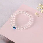 Thumbnail for NVR Men & Women Transparent Beaded Elasticated Bracelet - Distacart
