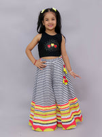 Thumbnail for Lil Drama Shor-Gul Multicolor Top and Pant Set For Girls