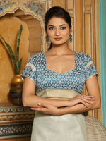 Thumbnail for Astita Sky Blueline Saree