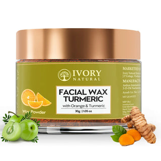 Ivory Natural Facial Wax Powder With Turmeric - Natural Facial Hair Removal Wax For Instant Skin Brightening - Distacart