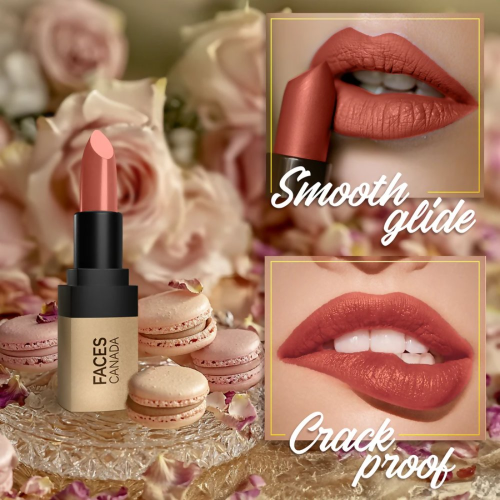 Faces Canada Comfy Matte Velvet Touch Lipstick - Rose Macaron 09 - Distacart