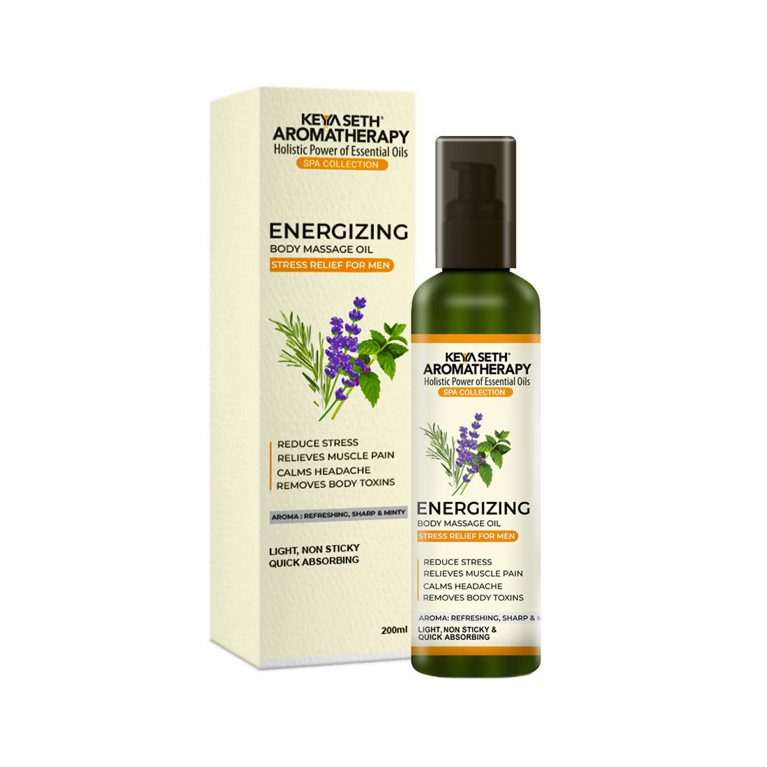Keya Seth Aromatherapy Energizing Body Massage Oil - Distacart