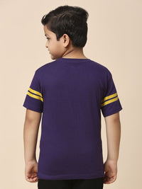 Thumbnail for Fancode Kids Kolkata Knight Riders Graphic Printed Round Neck Cotton IPL T-Shirts - Distacart