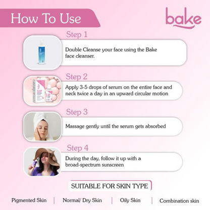 Bake 2% Alpha Arbutin Face Serum With Kojic Acid & Niacinamide - Distacart