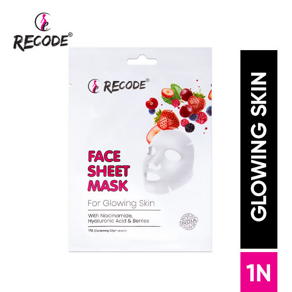Recode Face Sheet Mask For Glowing & Brightened Skin - Distacart