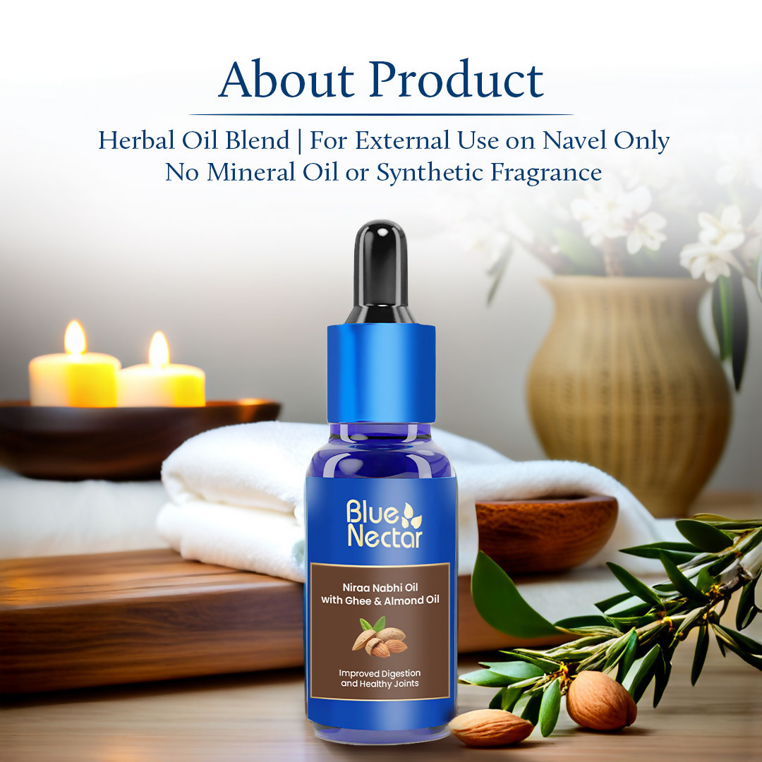 Blue Nectar Niraa Nabhi Oil with Almond Oil - Distacart
