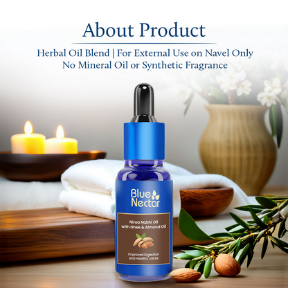 Blue Nectar Niraa Nabhi Oil with Almond Oil - Distacart