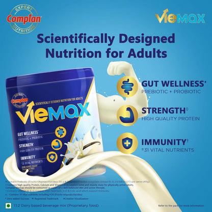 Complan Viemax - Scientifically Designed Nutrition For Adults (Vanilla Flavour) - Distacart