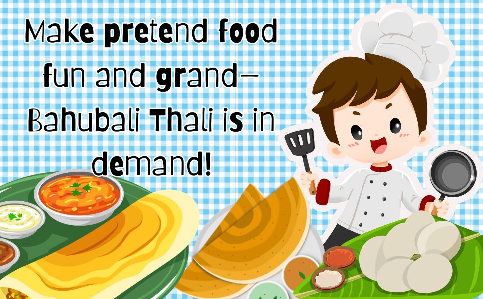 The Small Wonderland Bahubali Set-20 Piece Set-South Indian food inspired Pretend Play Food Toys - Distacart