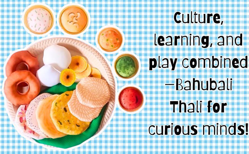 The Small Wonderland Bahubali Set-20 Piece Set-South Indian food inspired Pretend Play Food Toys - Distacart