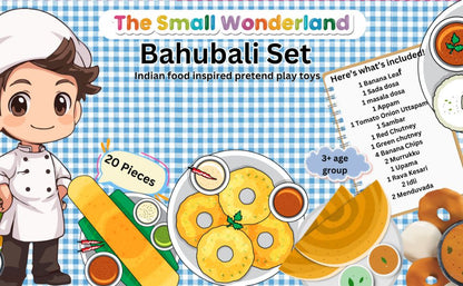 The Small Wonderland Bahubali Set-20 Piece Set-South Indian food inspired Pretend Play Food Toys - Distacart
