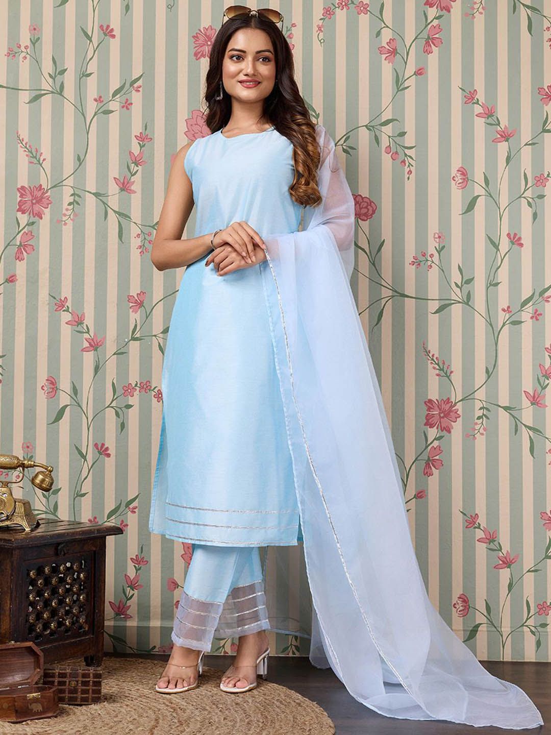 Ode by House of Pataudi Regular Kurta with Trousers - Distacart
