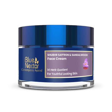 Blue Nectar Shubhr Anti Aging Saffron & Sandalwood Cream for Women - Distacart