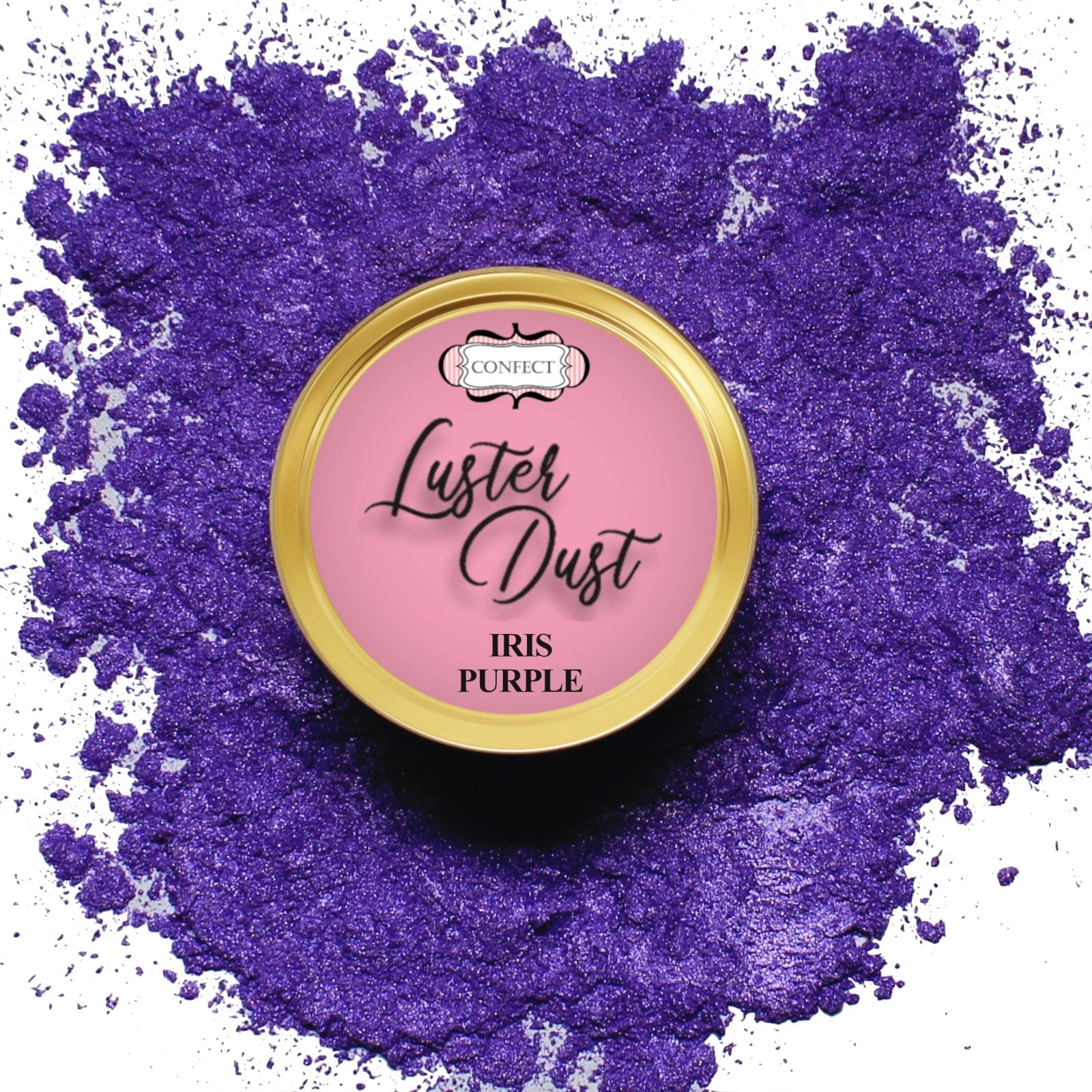 edible luster dust pack of 5 silver gold crystal blue purple 25 gm