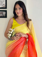 Thumbnail for Anouk Embellished Sequinned Pure Georgette Designer Saree - Distacart