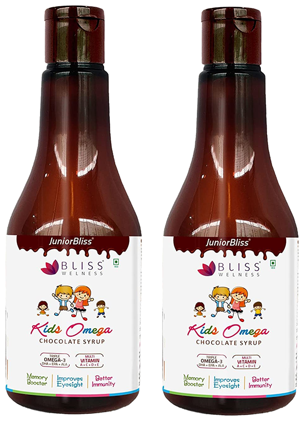bliss welness kids omega chocolate syrup 100ml each
