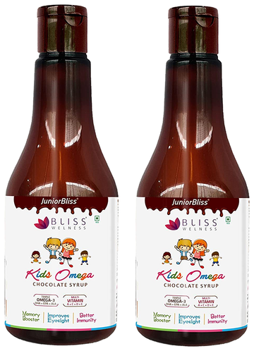 bliss welness kids omega chocolate syrup 100ml each