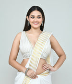 Thumbnail for Joban Fashion Women's White Embroidered Stitched Blouse